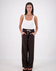 JASMINE ALEXA | CASSIS TROUSER - DARK BROWN