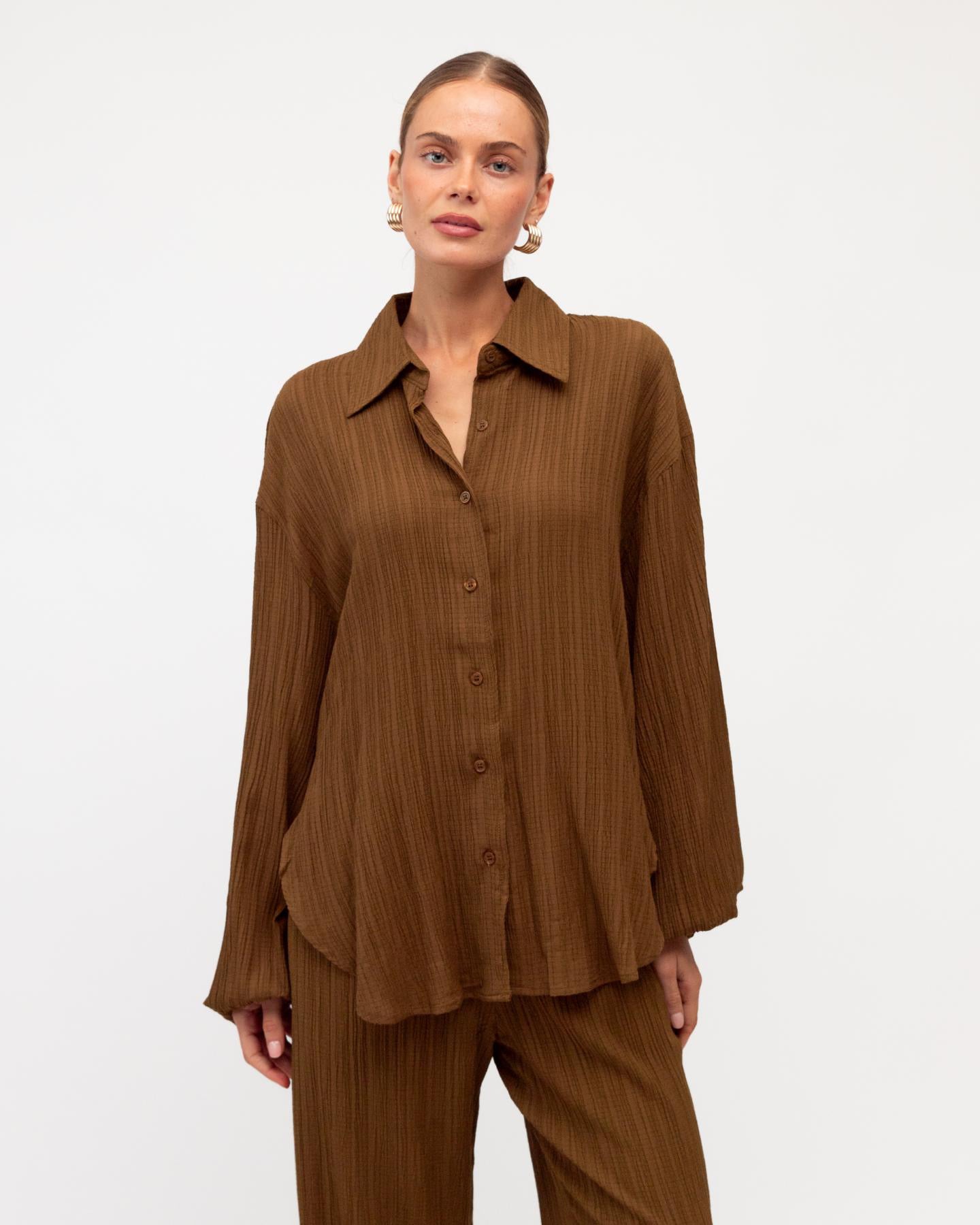 MINT | TIA BALLOON SLEEVE SHIRT