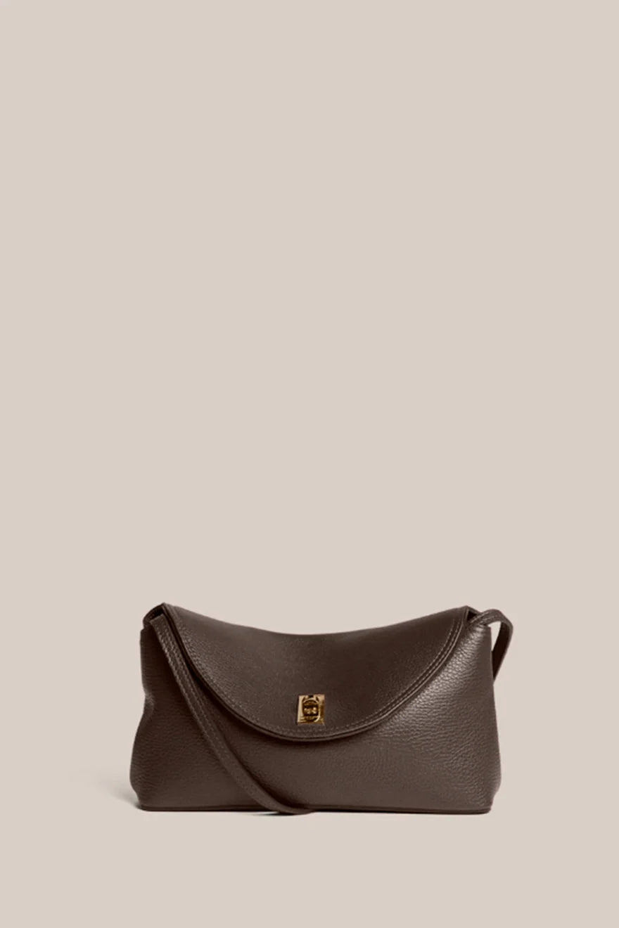 VESTIRSI | SLOANE LEATHER CROSSBODY - DARK CHOCOLATE