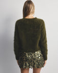 WORLD OF NOMADS | ADELE CREW NECK KNIT - MOSS