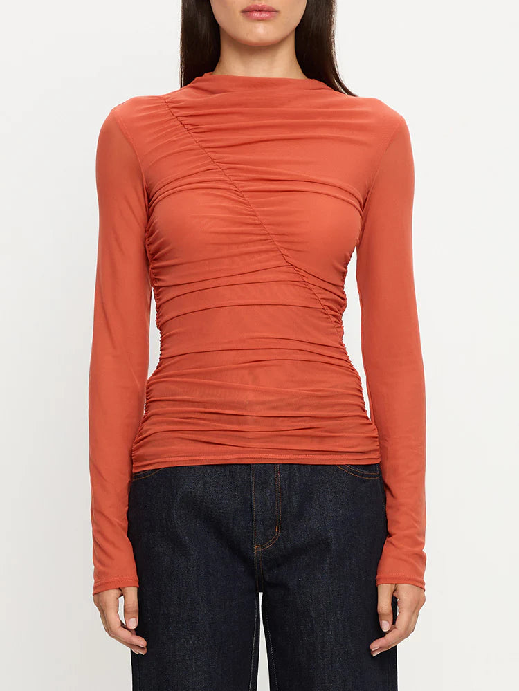 KIVARI | DYLAN MESH TOP - RED
