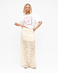 MINT | EDIE LACE MAXI SKIRT - CREAM