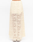 MINT | EDIE LACE MAXI SKIRT - CREAM
