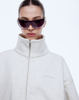 ENA PELLY | PARIS TERRY ZIP THRU SWEATER