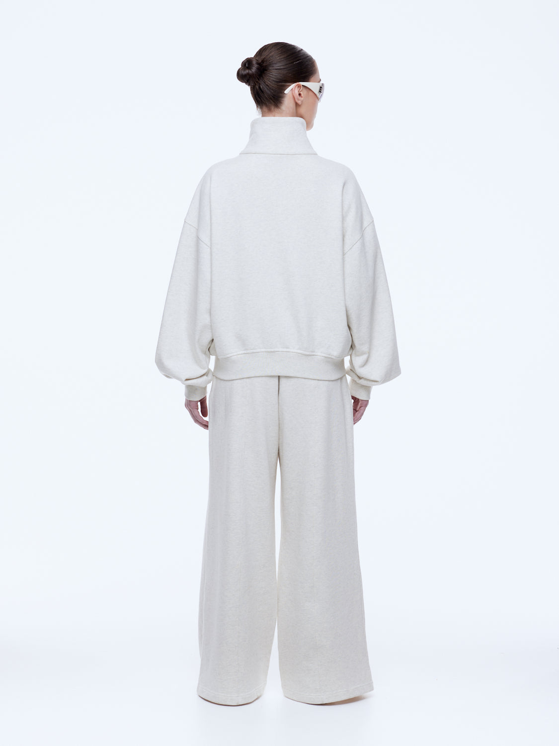ENA PELLY | PARIS TERRY ZIP THRU SWEATER