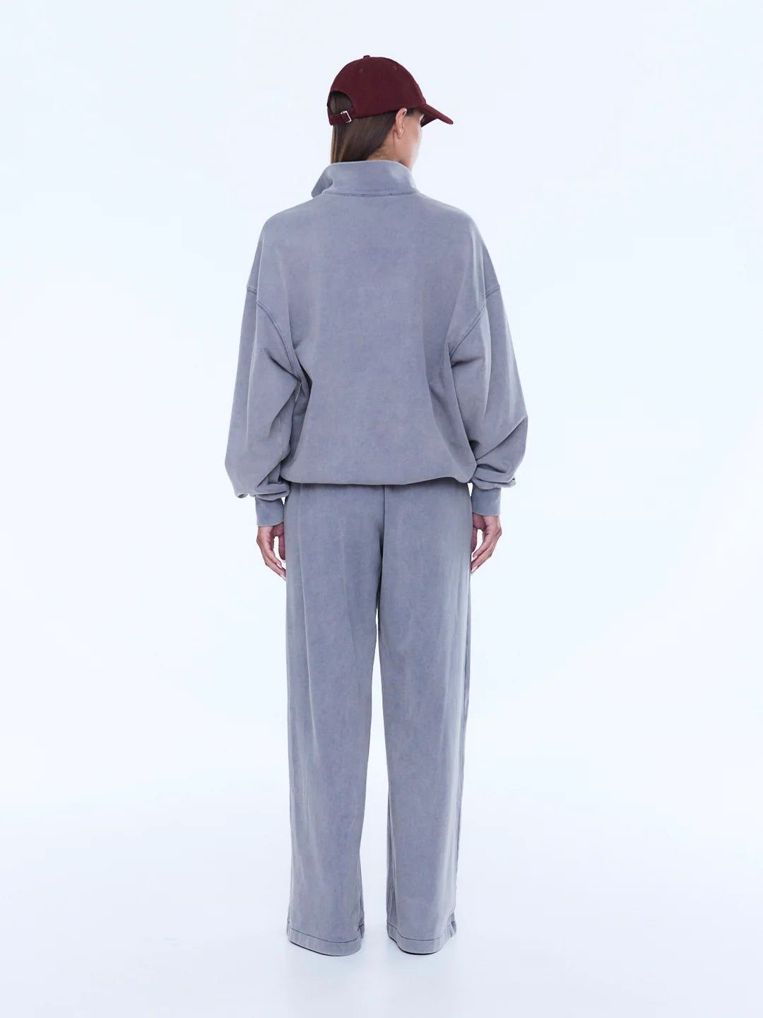ENA PELLY | IVA JERSEY POLO - DOVE GREY