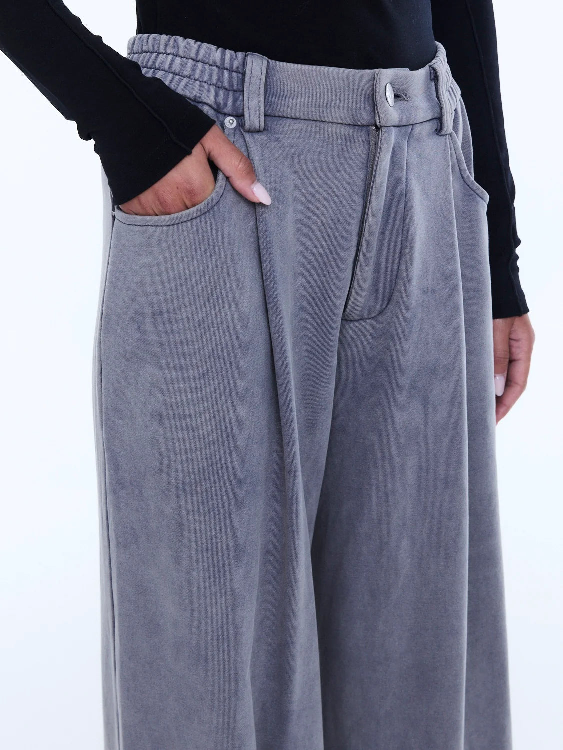 ENA PELLY | IVA JERSEY PANT - DOVE GREY