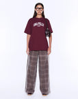 ENA PELLY | IVY RELAXED TEE - BURGUNDY