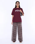 ENA PELLY | IVY RELAXED TEE - BURGUNDY