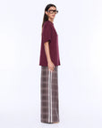 ENA PELLY | IVY RELAXED TEE - BURGUNDY