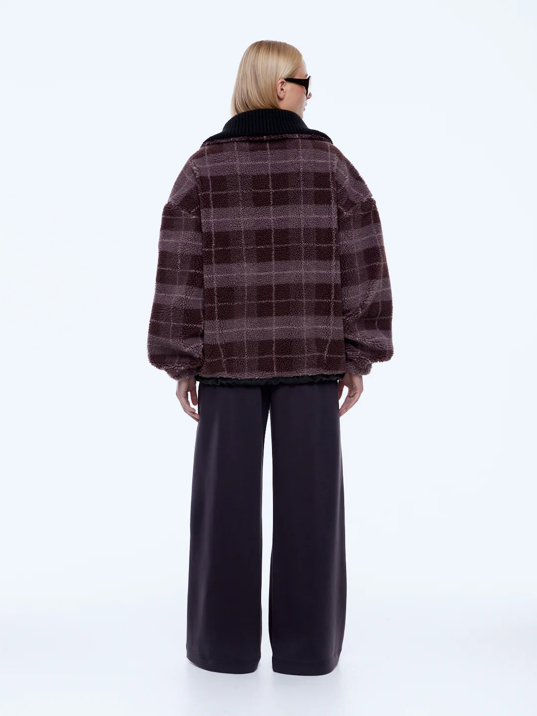 ENA PELLY | WINNIE QTR ZIP - BURGUNDY STRIPE