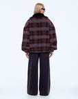 ENA PELLY | WINNIE QTR ZIP - BURGUNDY STRIPE