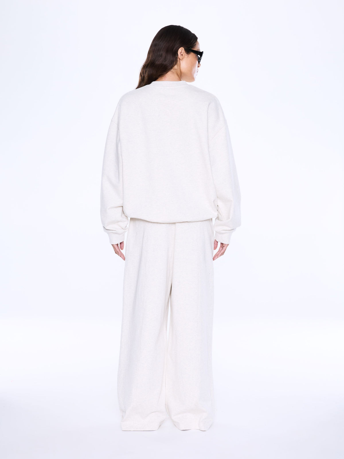 ENA PELLY | MILA OVERSIZED SWEATER - OAT MARLE