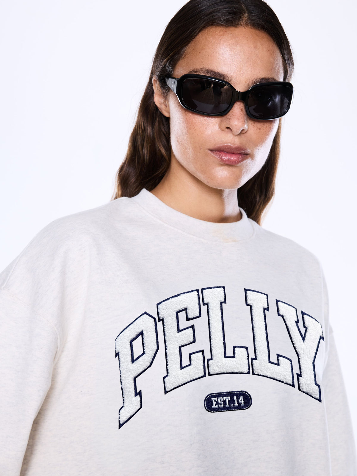 ENA PELLY | MILA OVERSIZED SWEATER - OAT MARLE