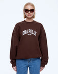 ENA PELLY | MILA OVERSIZED SWEATER - CHOCOLATE