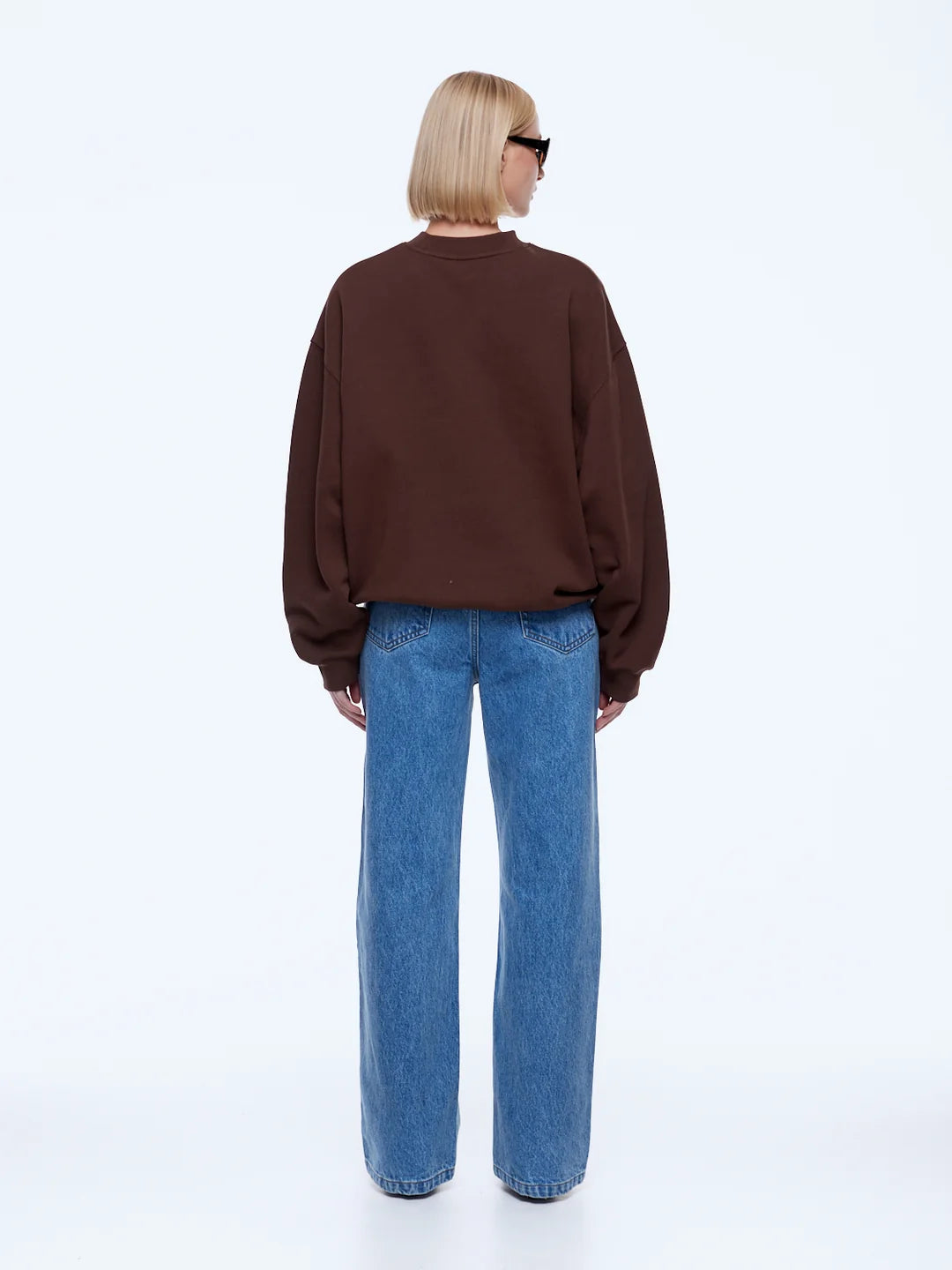 ENA PELLY | MILA OVERSIZED SWEATER - CHOCOLATE