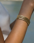 FAIRLEY | GOLDEN HEART TENNIS BRACELET
