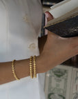 FAIRLEY | GOLDEN HEART TENNIS BRACELET