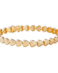 FAIRLEY | GOLDEN HEART TENNIS BRACELET