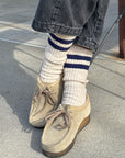 LE BON SHOPPE | COTTAGE VARSITY SOCKS - OATMEAL