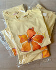 MAKU | LE FLEUR TROPICAL OVERSIZED TEE - BUTTER