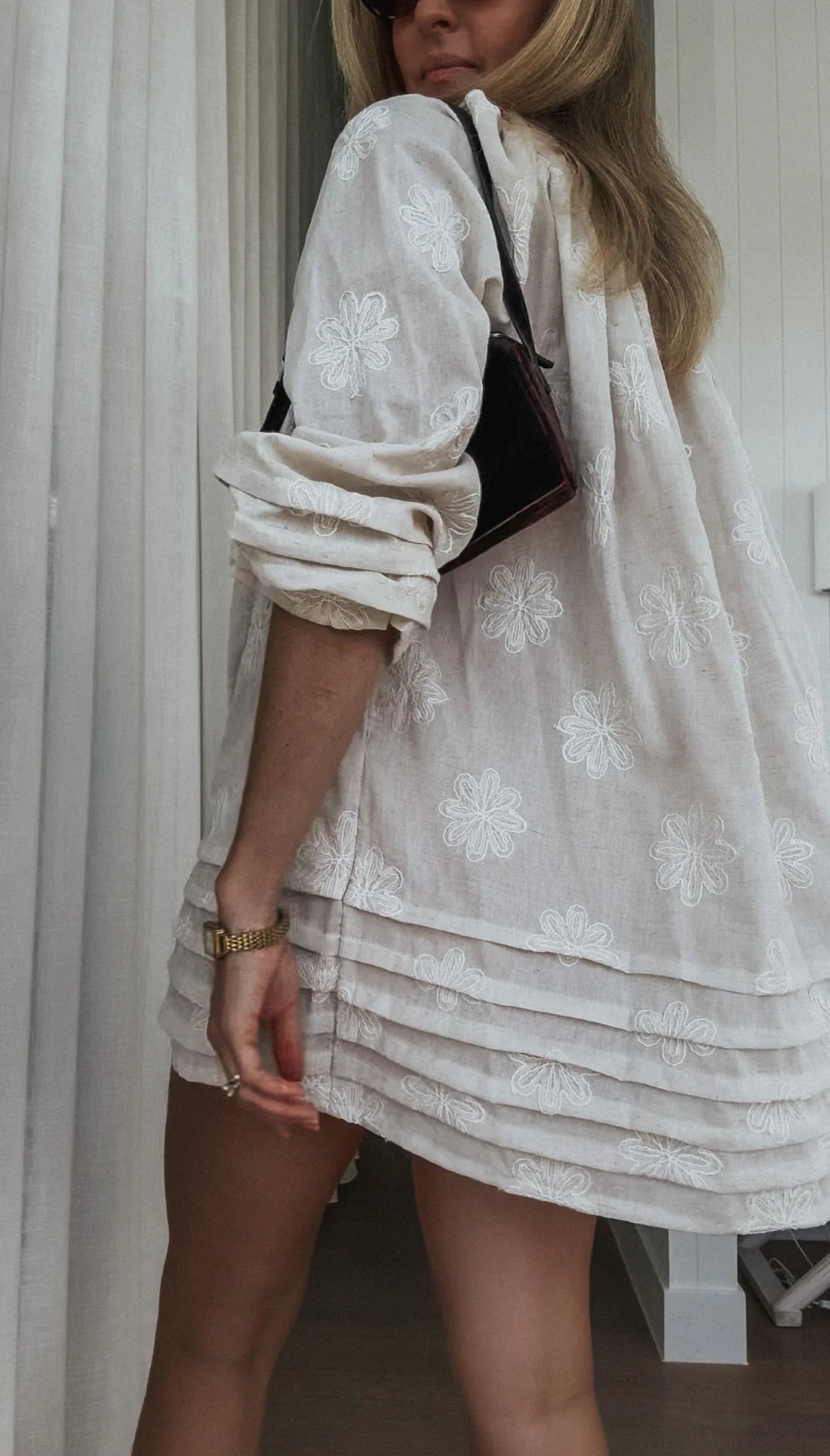 LJC DESIGNS | SAMMIE DRESS - DAISY EMBROIDERY