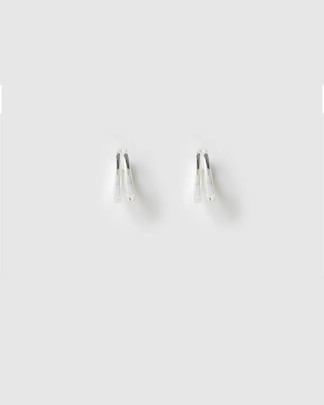 ARMS OF EVE | JEAN SILVER HUGGIE EARRINGS