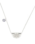 BY CHARLOTTE | LUCKY LOTUS NECKLACE - SILVER