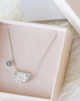 BY CHARLOTTE | LUCKY LOTUS NECKLACE - SILVER