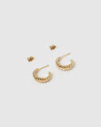 ARMS OF EVE | LULU GOLD HOOP EARRINGS