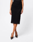 MOSSMAN | LACED IN LOVE PENCIL SKIRT