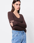 MOSSMAN | LINCOLN TOP - CHOCOLATE