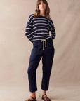 LITTLE LIES | LUXE LINEN PANTS - NAVY