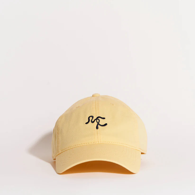 MIA CAPRI | EMBROIDERED CAP - LEMON