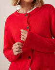 CERES LIFE | NELLY LONG SLEEVE CARDI - FIERY RED