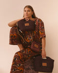 NIM | LEATHER TRIMMED RAFFIA BB - COCOA