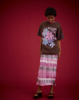 KINGA CSILLA | PURPLE WAVE COLUMN SKIRT
