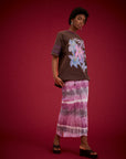KINGA CSILLA | PURPLE WAVE COLUMN SKIRT