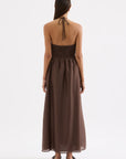 NUDE LUCY | ALIKI MAXI DRESS - CHOCOLATE