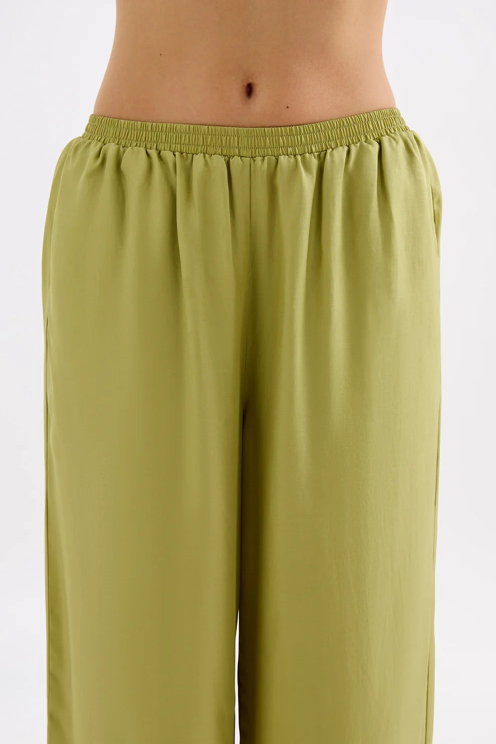 NUDE LUCY | TILLY TENCEL PANT - WASABI