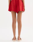 NUDE LUCY | LOUNGE LINEN SHORT - VERMILLION