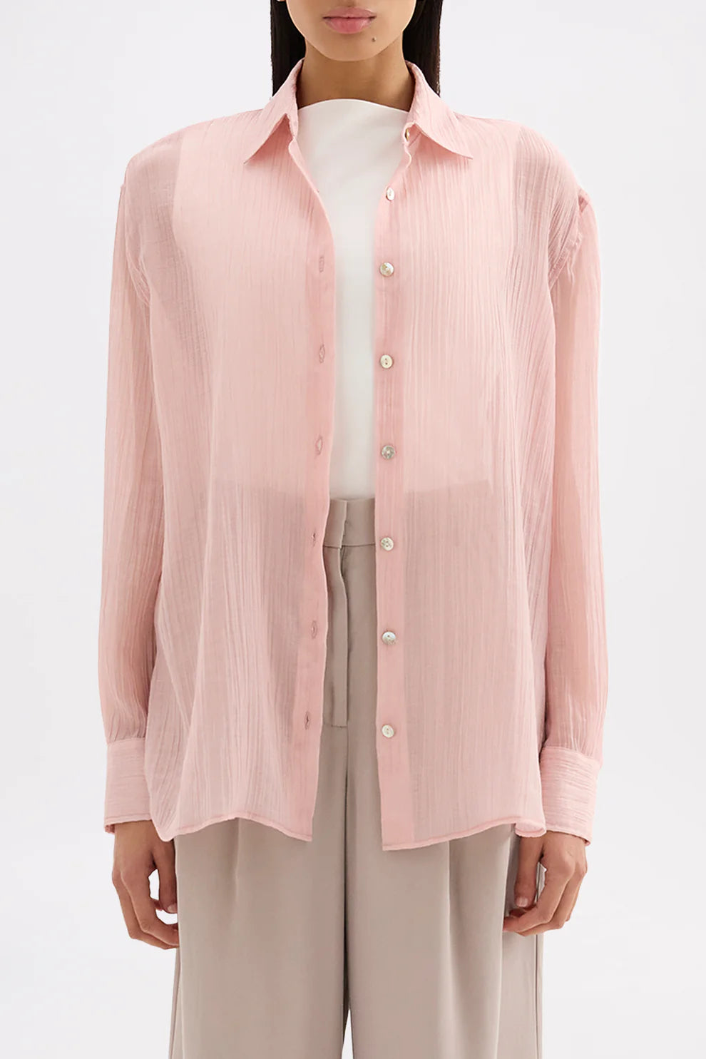 NUDE LUCY | LUCILE SHIRT - BLUSH