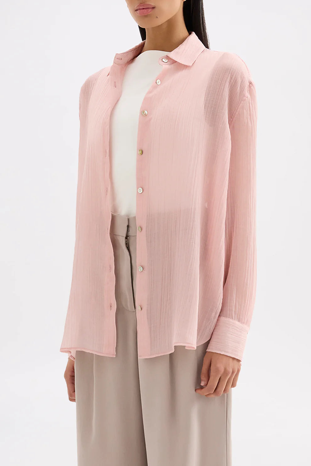 NUDE LUCY | LUCILE SHIRT - BLUSH