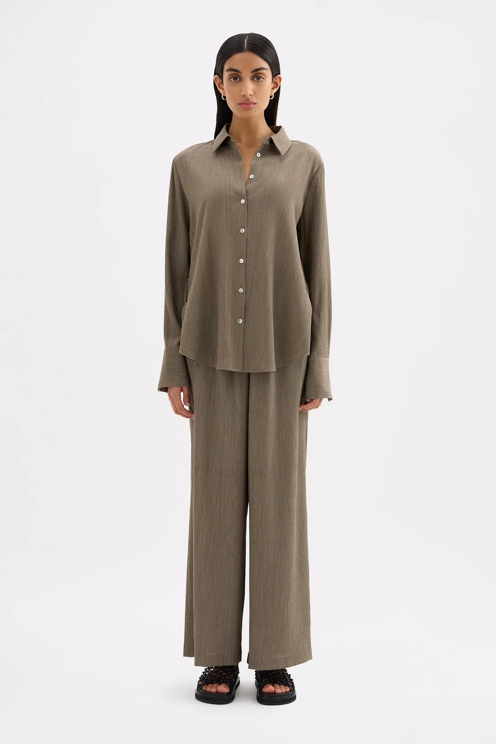 NUDE LUCY | SAMIRA SHIRT - TRUFFLE