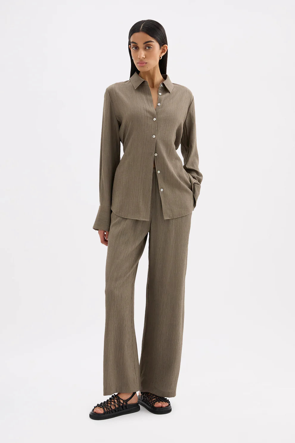 NUDE LUCY | SAMIRA PANTS - TRUFFLE