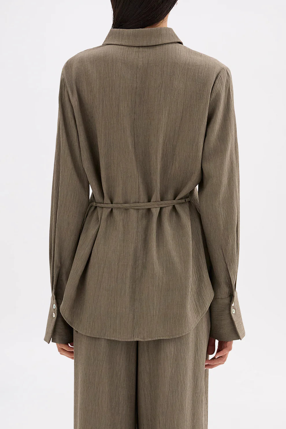 NUDE LUCY | SAMIRA SHIRT - TRUFFLE