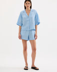 NUDE LUCY | LOUNGE STRIPE LINEN SHORT