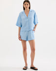 NUDE LUCY | LOUNGE STRIPE LINEN SHORT
