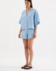 NUDE LUCY | LOUNGE STRIPE LINEN SHORT
