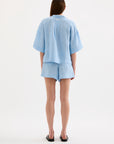 NUDE LUCY | LOUNGE STRIPE LINEN SHORT
